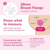 image:imageSpectra Baby Premium Breast Pump Accessory Kit with Bottles 28mm 2 PackLarge 28mm Pack of 2